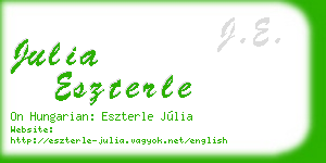 julia eszterle business card