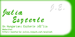 julia eszterle business card